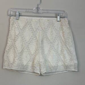Elegant High Waist Women's Shorts with Beaded Design